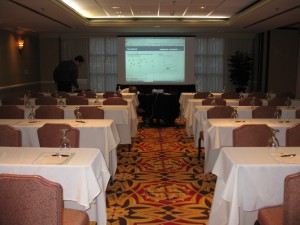 Beautiful downtown Denver Warwick Hotel meeting room