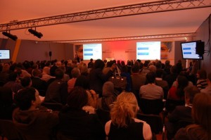 Rita Zamora speaking at the Dentistry Show - UK